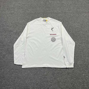 KOZABURO Classic Fit White Long Sleeve Top